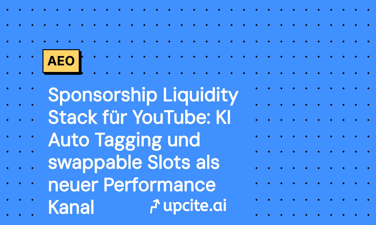 YouTube Sponsorship Liquidity Stack: KI-Auto-Tagging und swappable Slots als Performance-Kanal