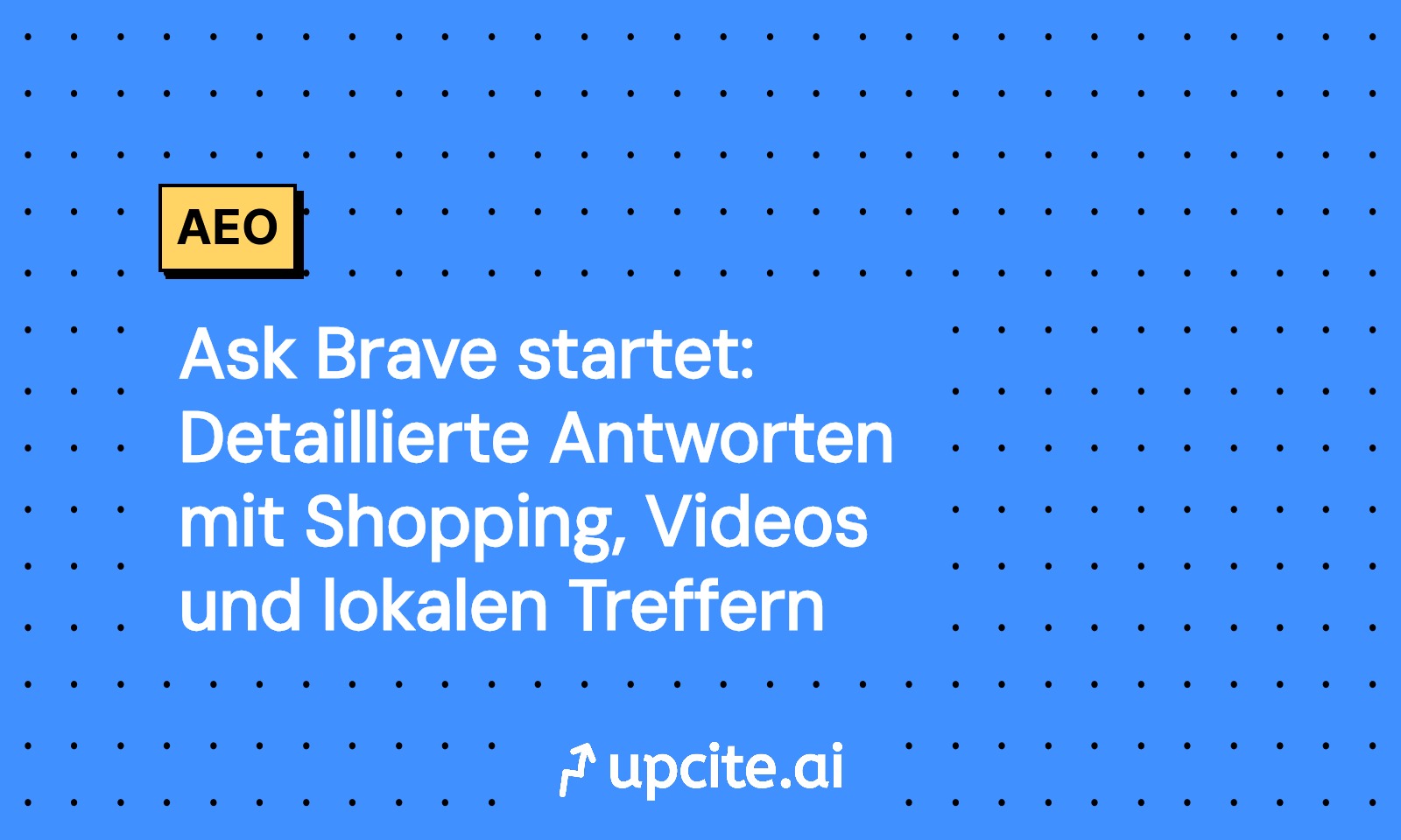 Ask Brave in Brave Search: Detaillierte Antworten mit Shopping, Videos und lokalen Treffern