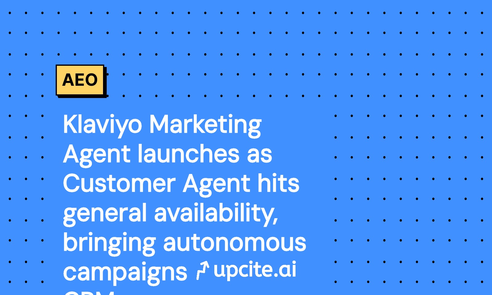 Klaviyo Marketing Agent Launches as Customer Agent Goes GA: 14-Day Autonomous CRM Pilot