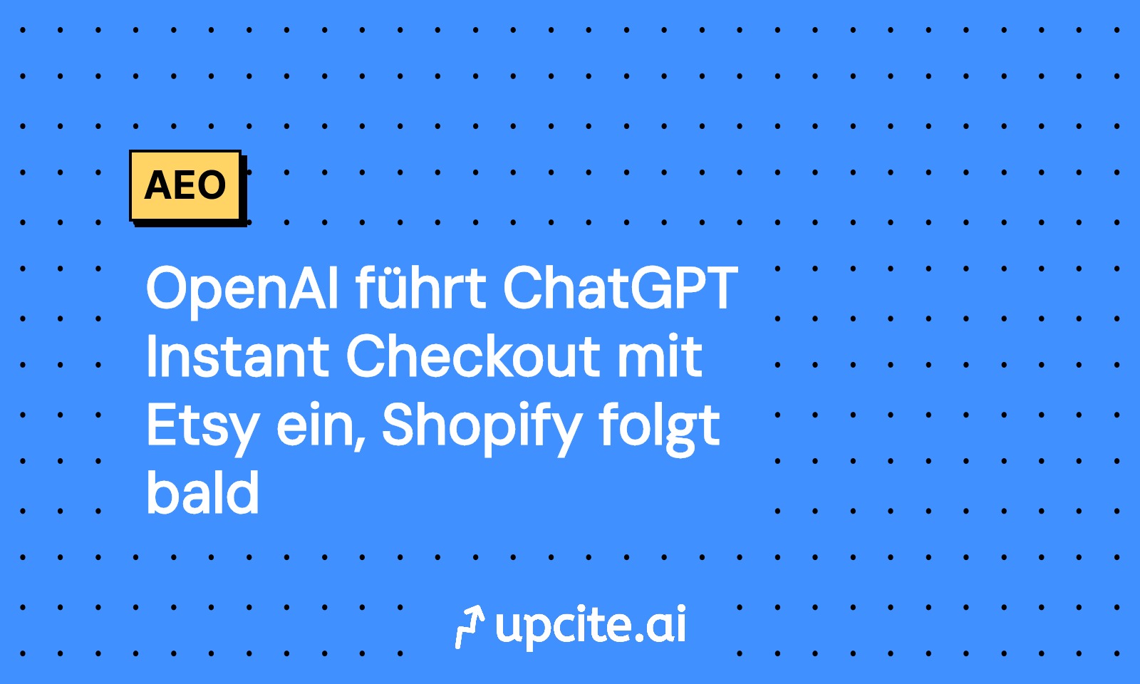 ChatGPT Instant Checkout startet mit Etsy in den USA, Shopify folgt bald