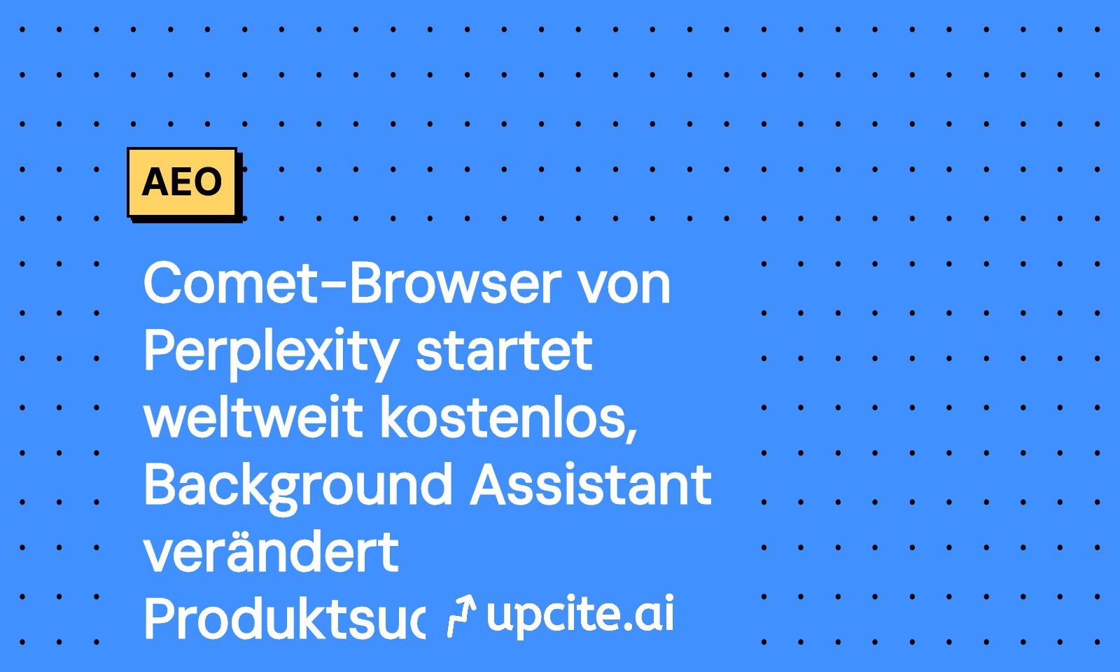 Perplexitys Comet-Browser startet weltweit kostenlos: Background Assistant verlagert Produktsuche in den Browser