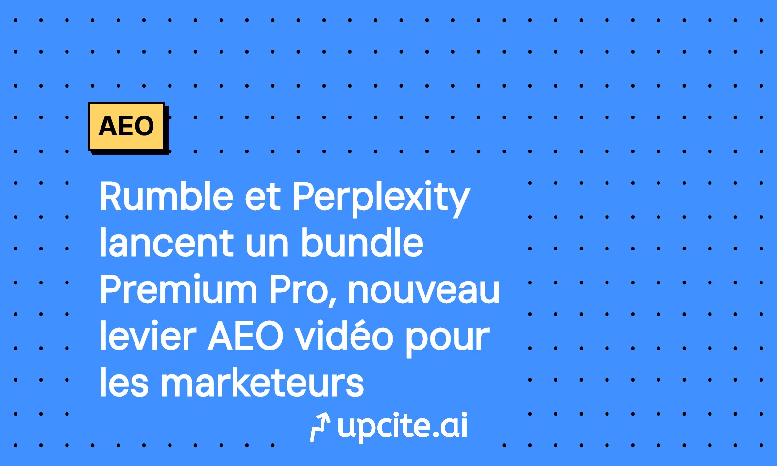 Rumble et Perplexity lancent le bundle Premium Pro, nouveau levier AEO vidéo pour les marketeurs