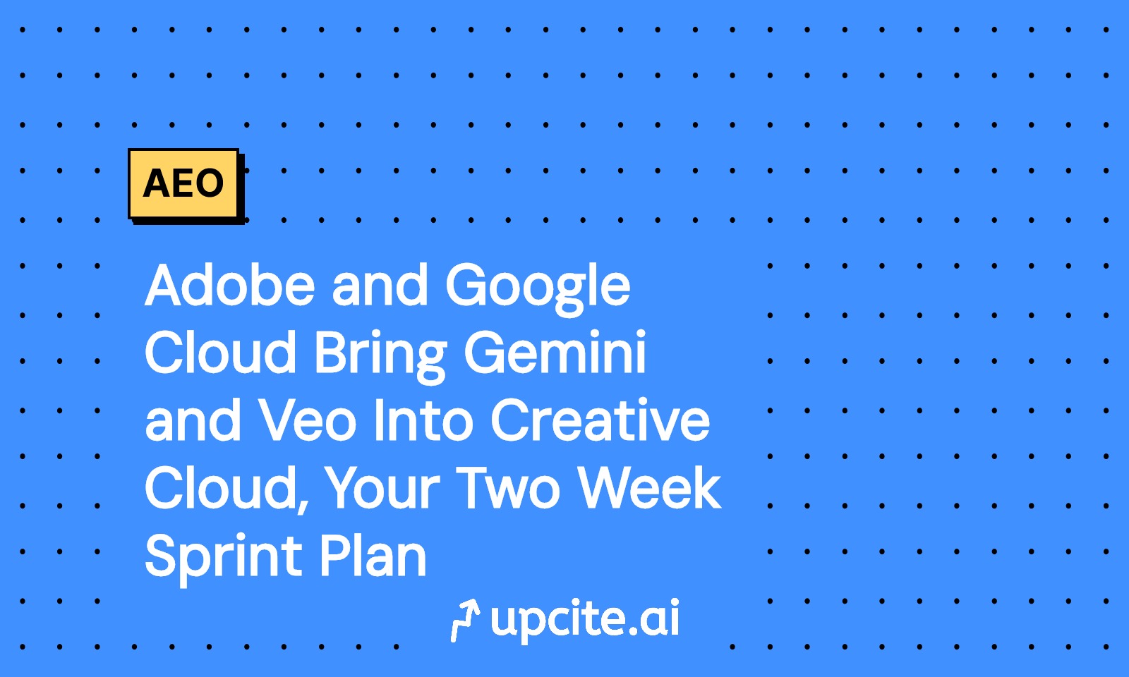 Google Gemini and Veo in Adobe Creative Cloud: Run a Two-Week Sprint